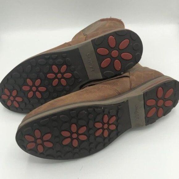 L.L.Bean Women's Cold Weather Buckle Strap Distressed Style Boots Size 8.5 - Picture 10 of 11